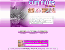 Tablet Screenshot of cumfilledpanties.com